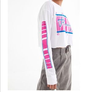 Urban Outfitters Motor Cross Cropped T-shirt